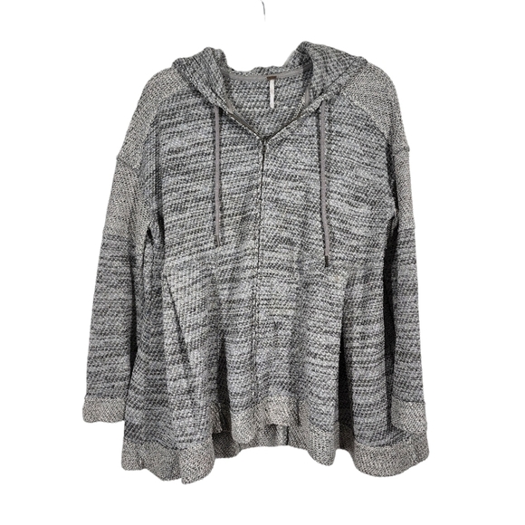 FREE PEOPLE FRONT ZIPPER HOODED JACKET - Picture 3 of 9